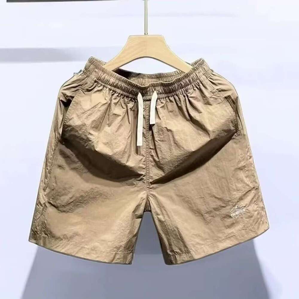 Summer Outdoor Mountain Solid Color Shorts Men's Trendy Brand Quick Dry Loose Home Leisure Beach Sports Pentagram Pants