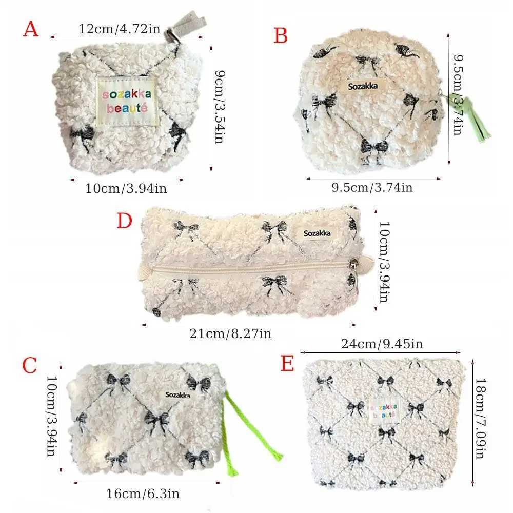 High quality cashmere makeup bag storage bag portable makeup bag travel organizer coin walletXJ250415