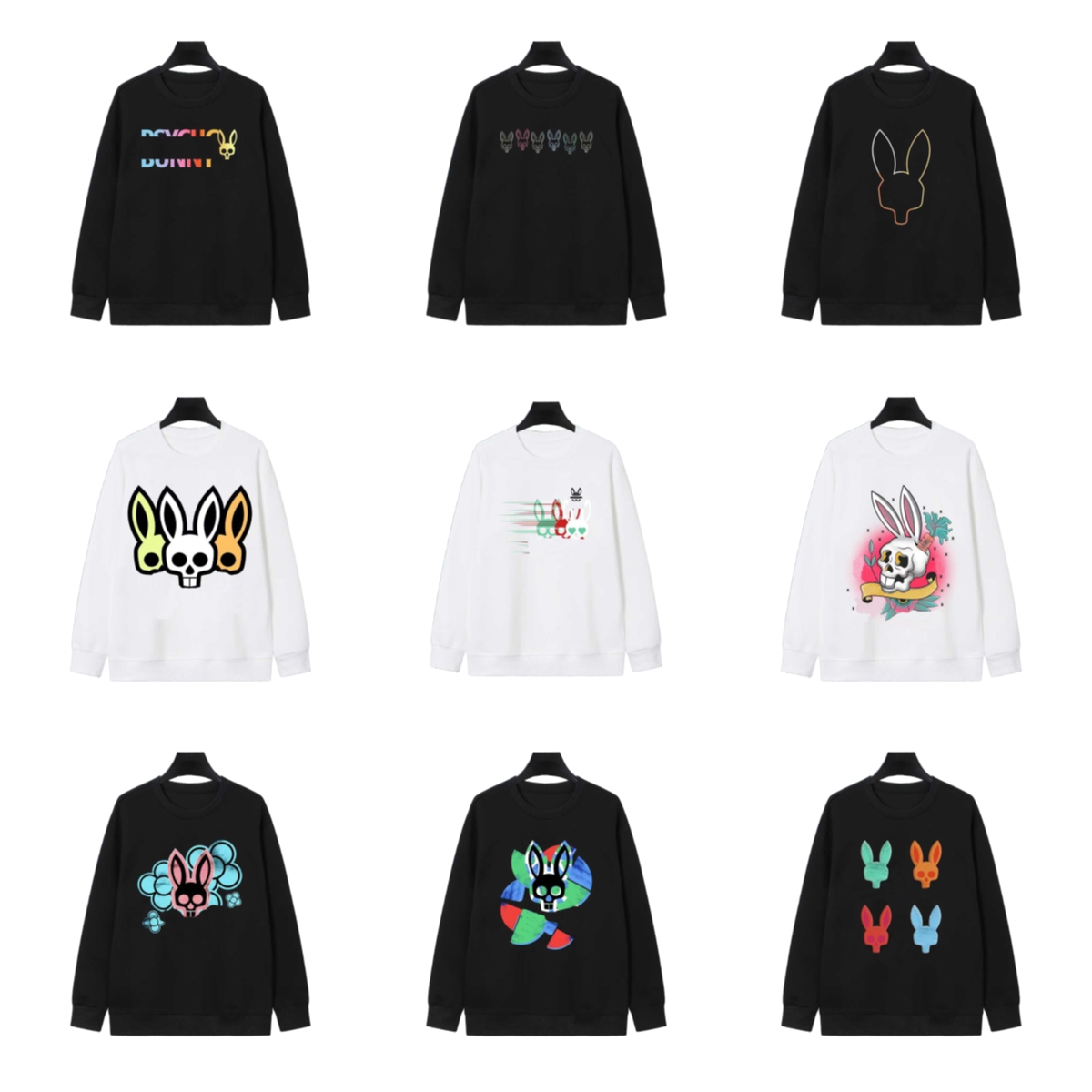 Psyhco Bunny designer Hoodie mens women outdoors long sleeve pullover crew neck cotton Coat Luxury Skull Rabbit Shirts American Y2K winter wear Hip Hop Asian Size