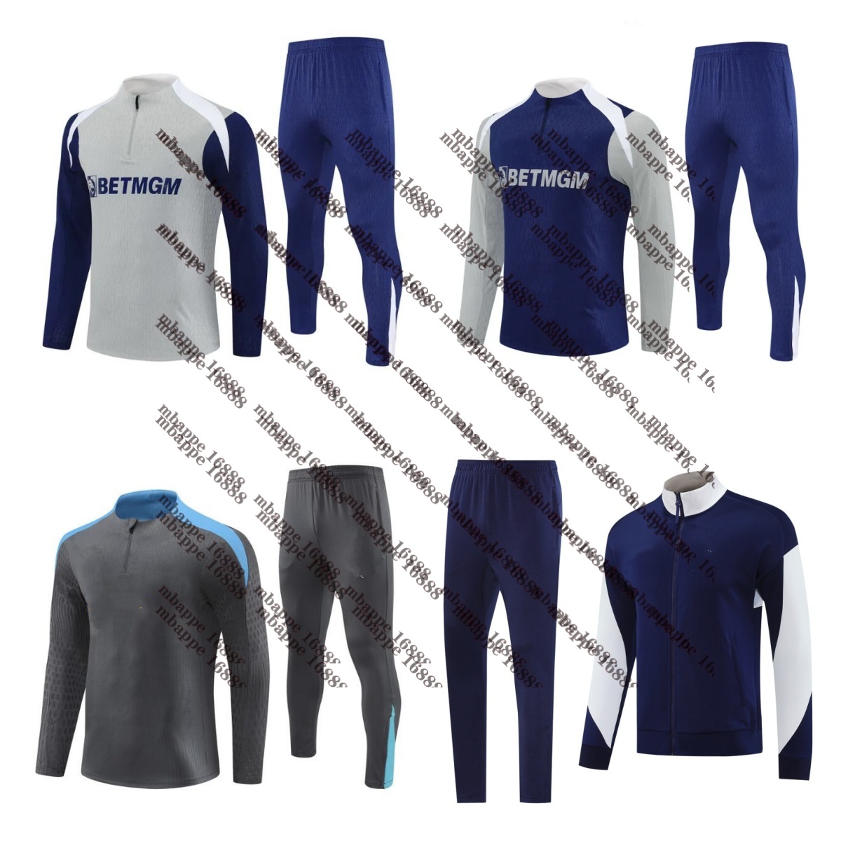 Tottenham Long sleeved half pull training suit spur Klinsmann GASCOIGNE ANDERTON SHERINGHAM 2025 26 HAM BALE KANE HOJBJERG Adult children's clothing sportswear 88
