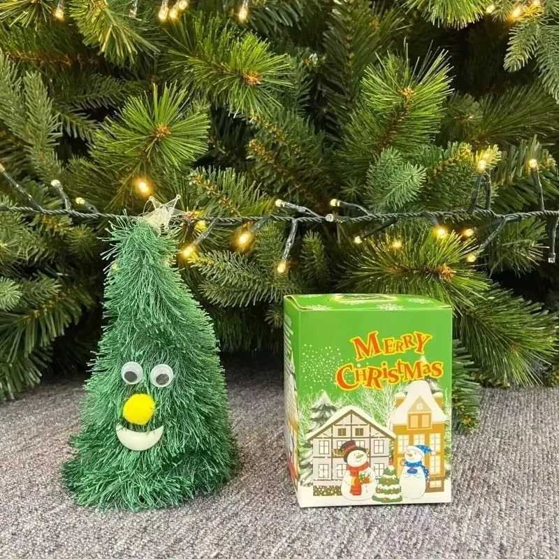 Swing Singing Christmas Tree Hat Electric Glowing Music Plush Christmas Hat Bonnet For Kid Xmas Home Decoration Y251115