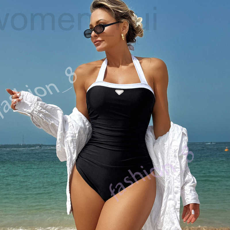 Women's Swimwear designer Luxury swimsuits womens New bikini swimwear one-piece color blocked swimsuit women's solid sexy for women 2KE7