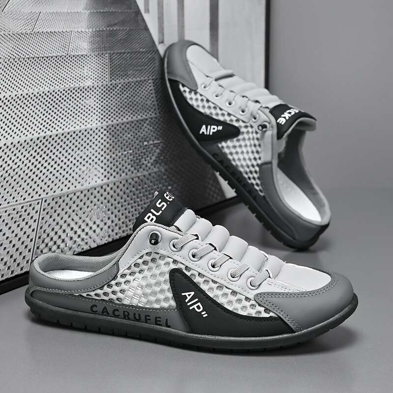 Men's shoes niche sneaker Slip-On Sneakers Breathable EVA Insole Durable PVC Sole with Details Perfect for Indoor Sports Casual trainers