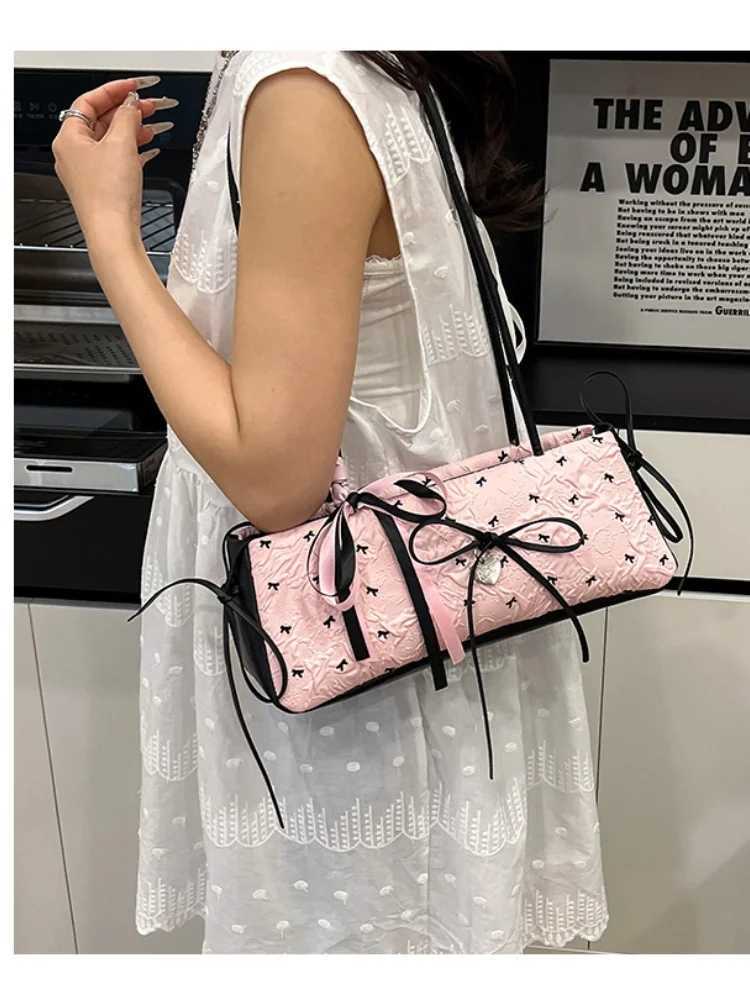 Womens shoulder bag bowtie womens bag fashion all kinds of casual cute small design shoulder crossbody bagT251115
