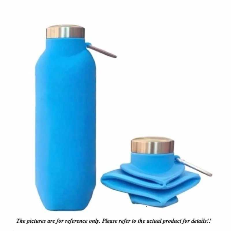 Platinum Silicone Diamond Folding Cup 700ml Outdoor Sports Water Bottle Cross-border Pocket Portable Water BottleW251114