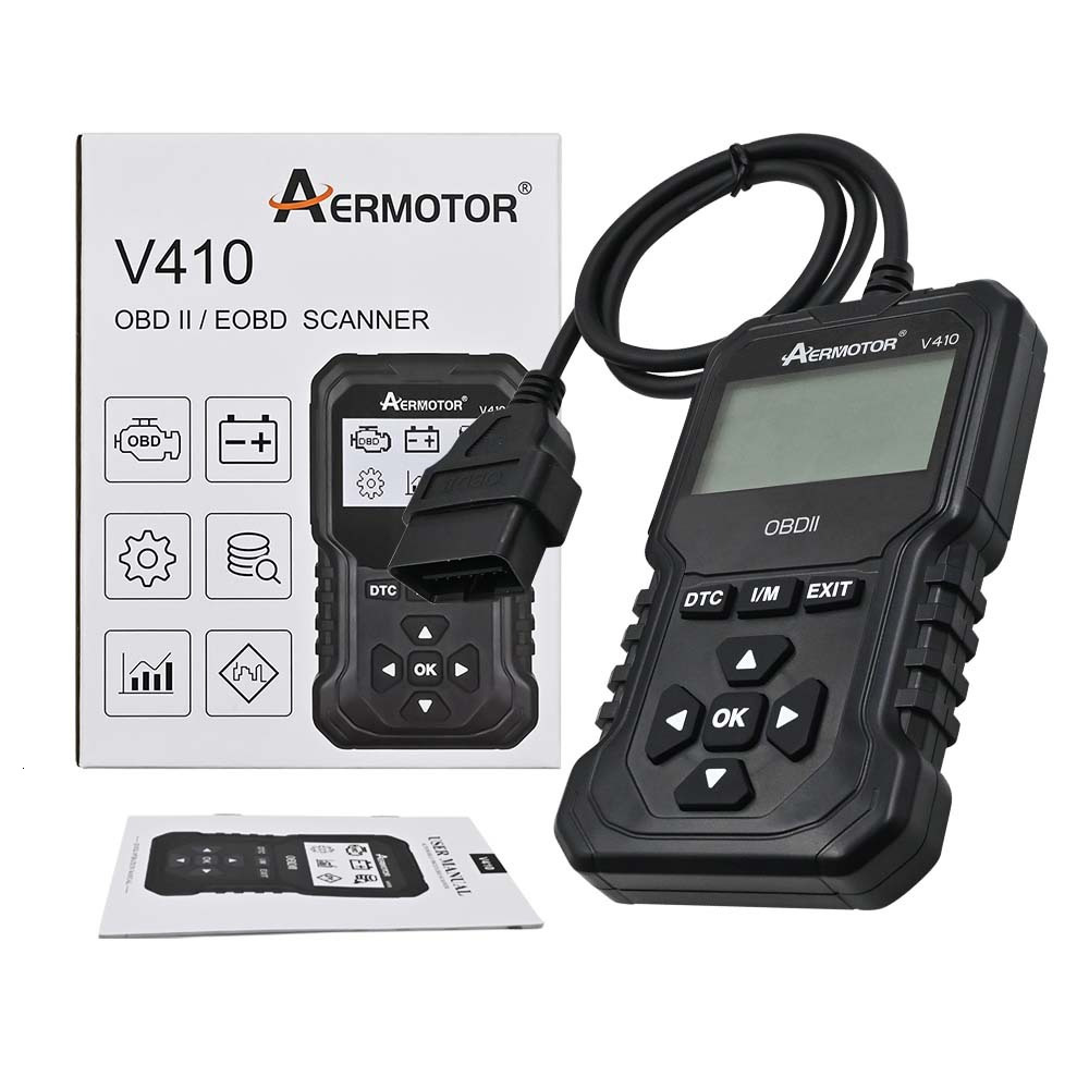 V410 Automotive Diagnostic Scanner Engine Check Automotive Code Reader OBD2 Diagnostic Tool Multilingual