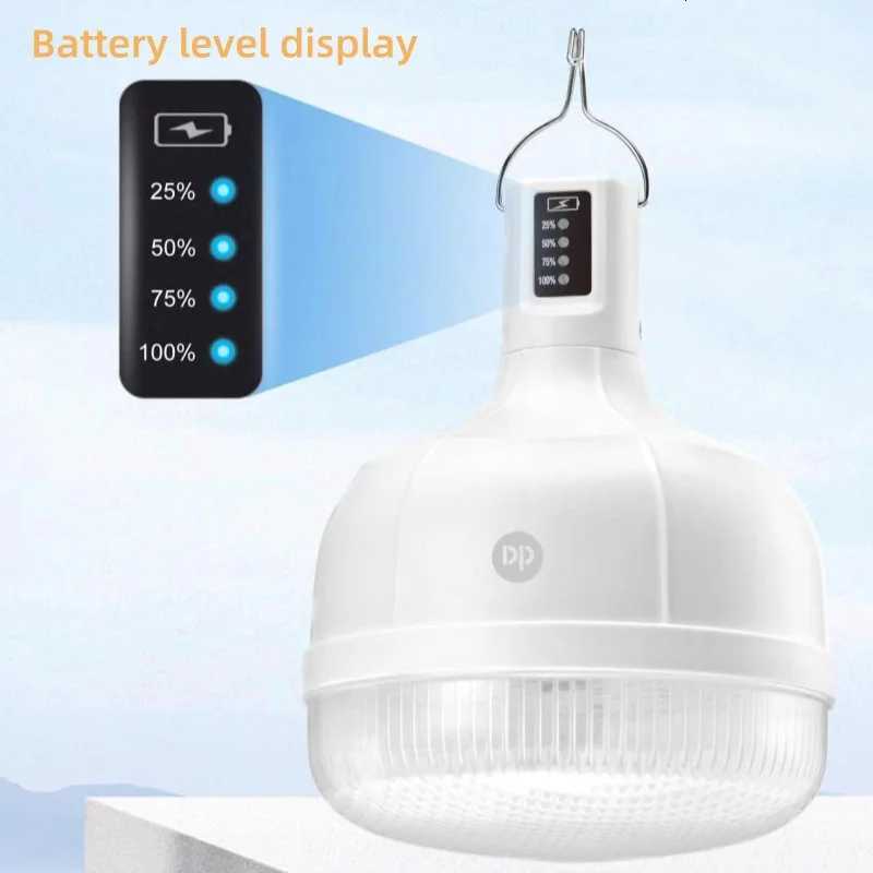 Led Camping Lantern 80w 100w Outdoor Light Portable Rechargeable Spotlights Camping Supplies Travel Lighting Emergency Bulb M251115