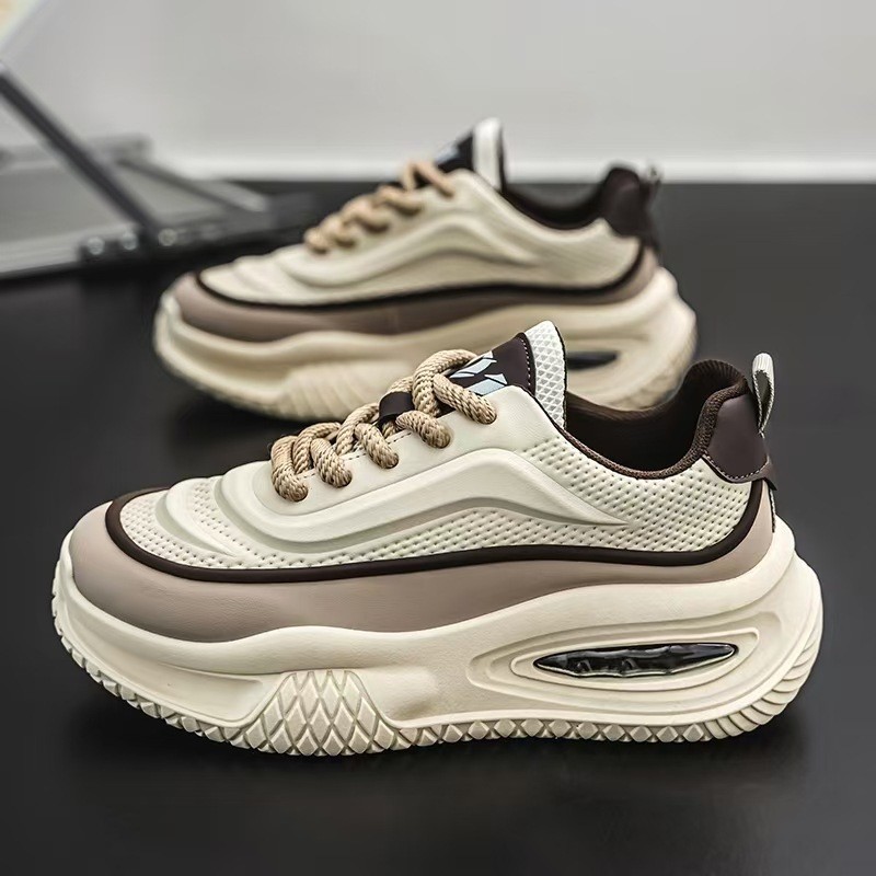 New Free shipping casual shoes men sports shoes thick sole height increasing wear-resistant dad shoes casual fashion trend