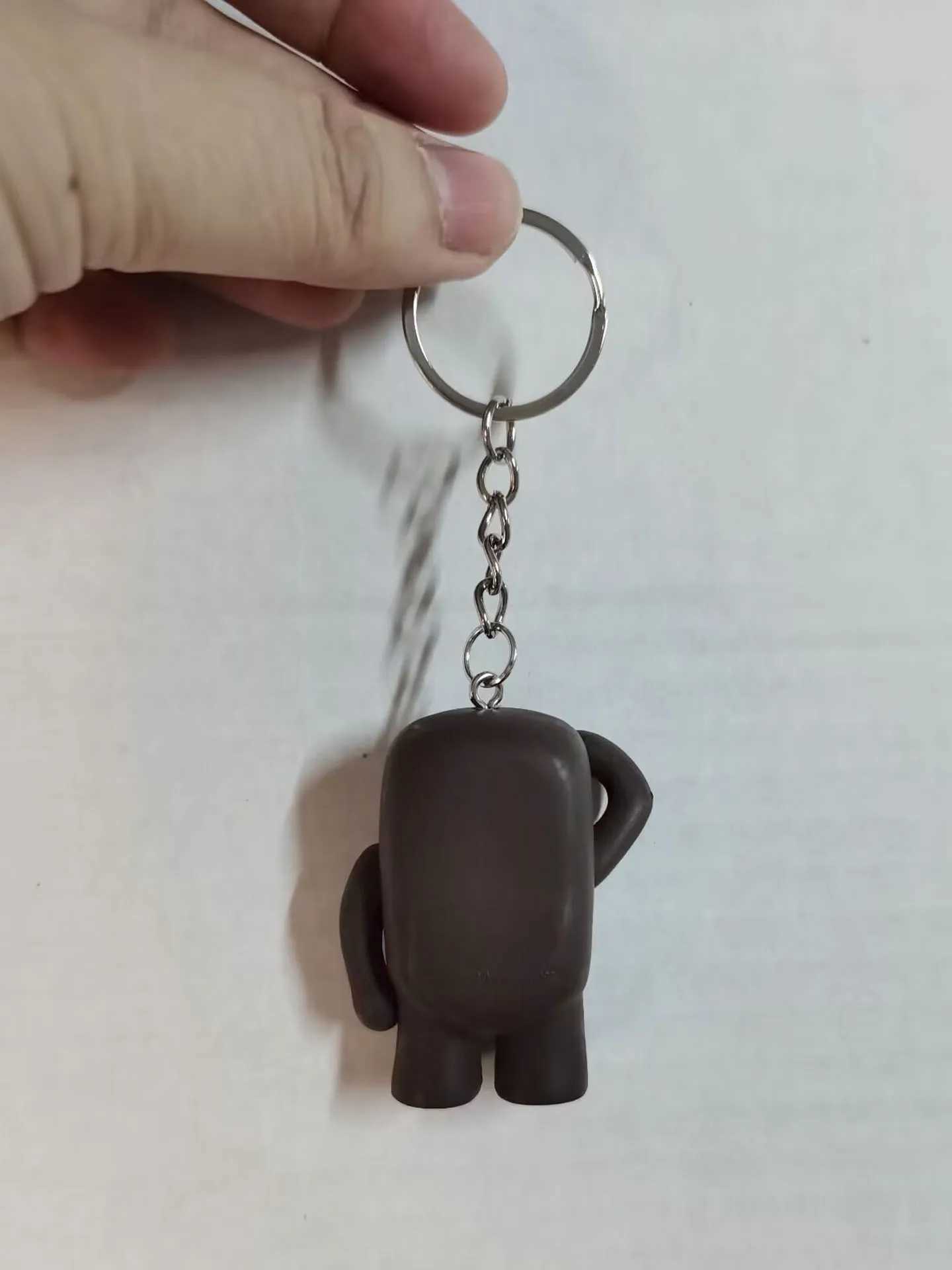 Cute Domo Kun Colorful Digital Keychain PVC Keychain Link Bracket Womens Small Bag Pendant Gift X250415