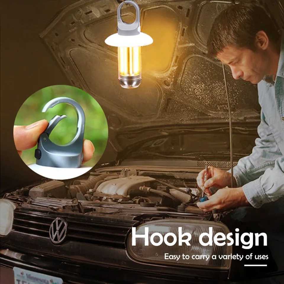 LED Portable Rechargeable Light Super Bright Flashlight Camping Light Work Light 5 Lighting Modes Waterproof Outdoor Light M251115