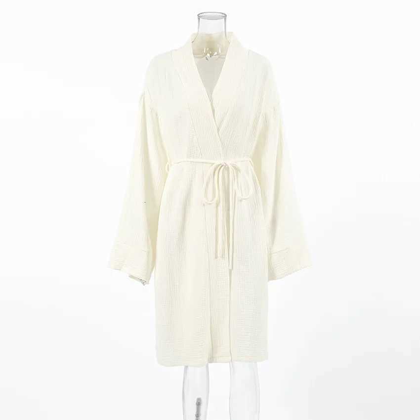 Spring Summer Womens 100 Cotton Womens Nightgown Gown Robe Long Sleeve Cardigan Gown Morning Gown Pajamas Home Clothes C251115