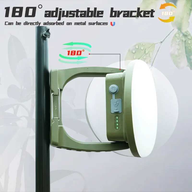 MOSLIGHTING 13500mah LED Outdoor Camping Light with Four Light Sources Rechargeable Portable Flashlight Hanging Bracket M251115