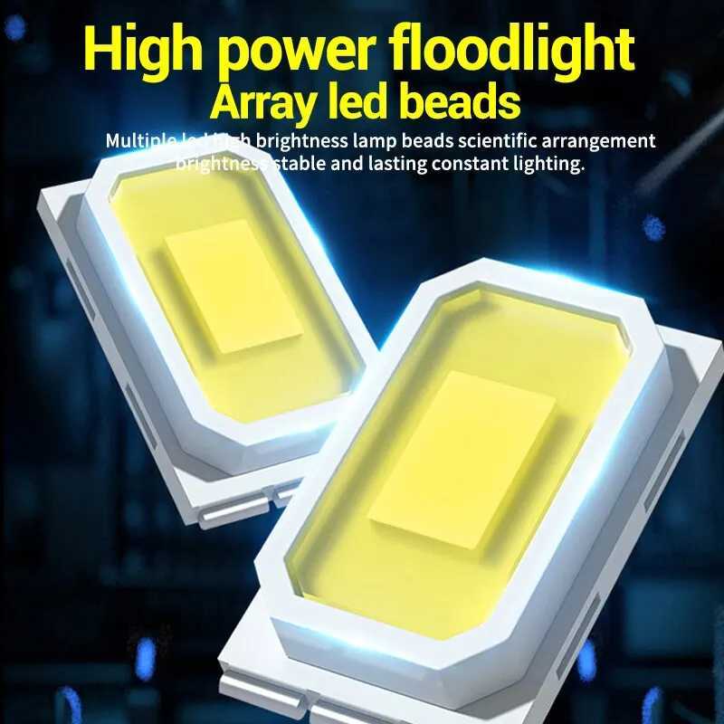 XPELED Rechargeable Flashlights 100 Lumens Brightest Powerful Camping Light with Magnet Hanging Outdoor Waterproof Work Light M251115