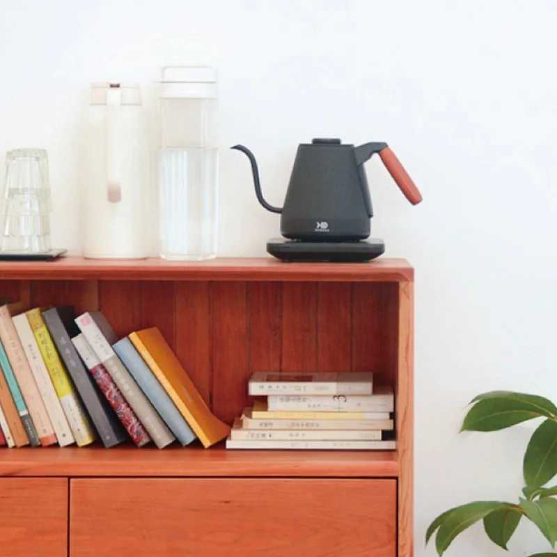 Home Electric Kettle 800ml Gooseneck Jug Hand brew Coffee Pot Thermo Pot Temperature-Control Heating Water Bottle Smart Teapot Y251114