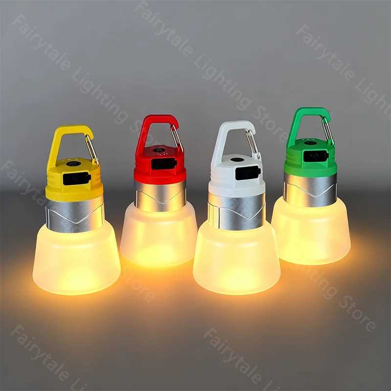 Portable Camping Lantern Outdoor Camping Water Bottle Light Hiking Multi Scene Atmosphere Hanging Spotlight Flashlight M251115