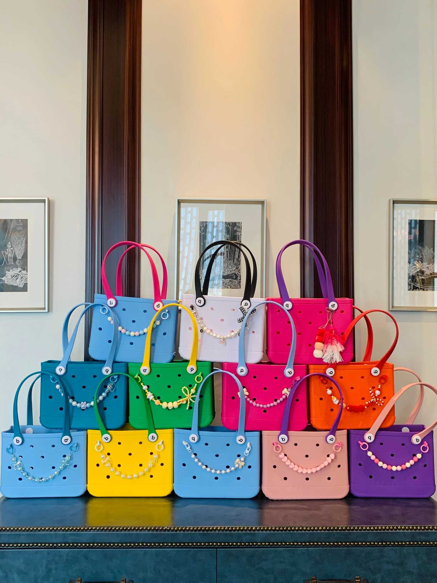 Handbag waterproof shopping bag beach bag rubber bag large capacity beach bag W250415