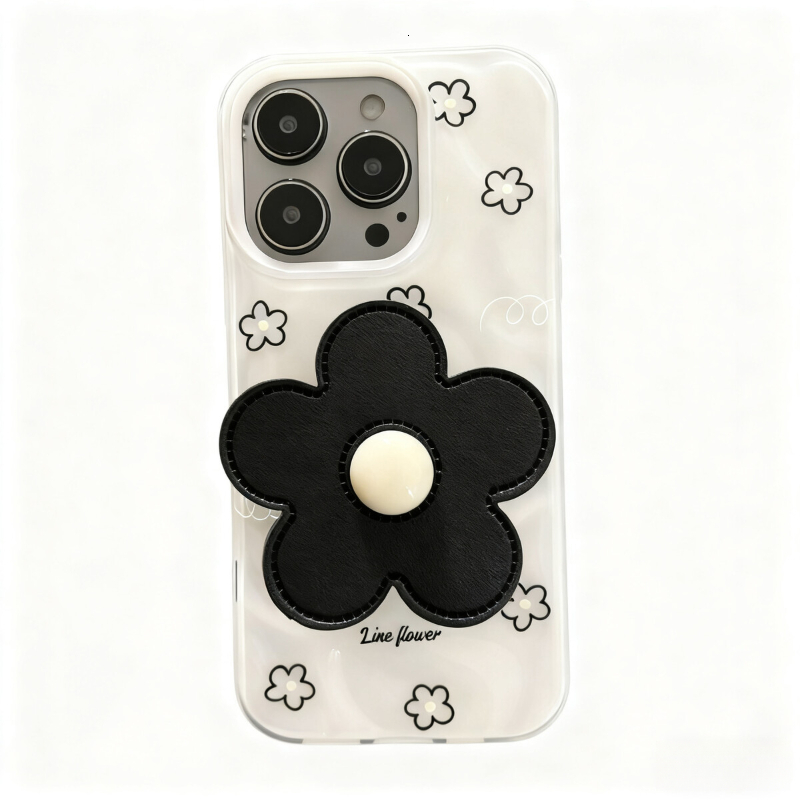 Cute Flower Phone Case Suitable for iPhone 16 Pro Max Ins Style Protective Case iPhone 15 Pro