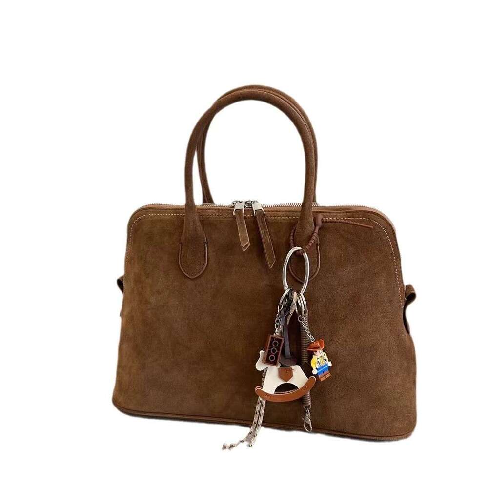 Mm Women's Bags Small Niche Design Simple Commuting Large Capacity Handbag New Versatile Frosted Leather Full Bag For Women