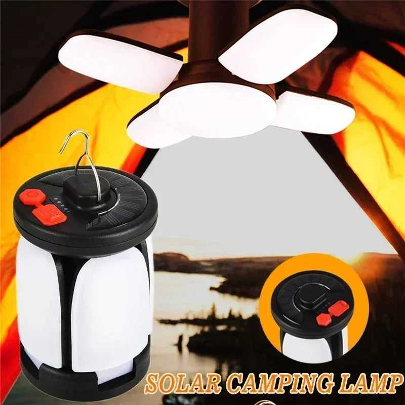Ultra-Bright Rechargeable LED Camping Lantern-Foldable Floodlight3 Light ModesHands-Free Lantern for Camping/Hiking/Fishing M251115