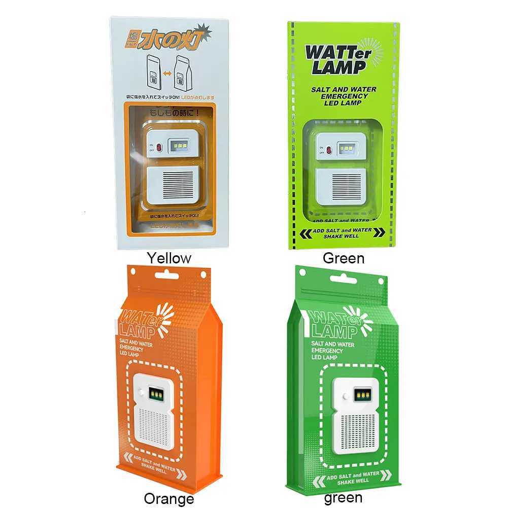 Salt Water Lamp Portable Outdoor Camping Light Reusable Waterproof Portable Energy Savin Lamp Picnic Fishing Camping Lantern M251115