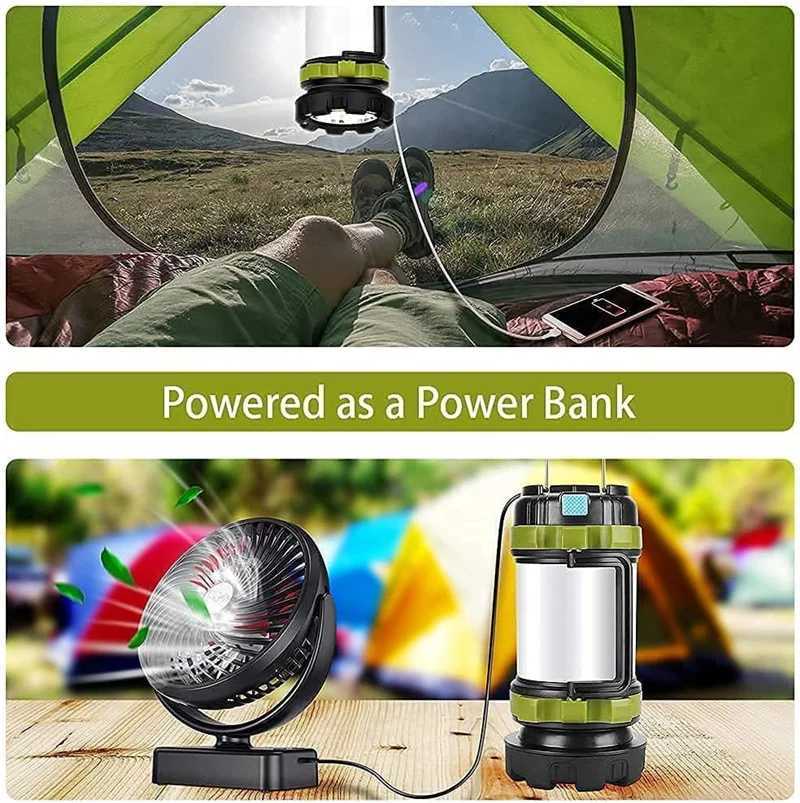 Camping Lantern Rechargeable 3000 Capacity Power Bank Camping Flashlight Waterproof Led Portable Camping Lamp Torch Flash Light M251115