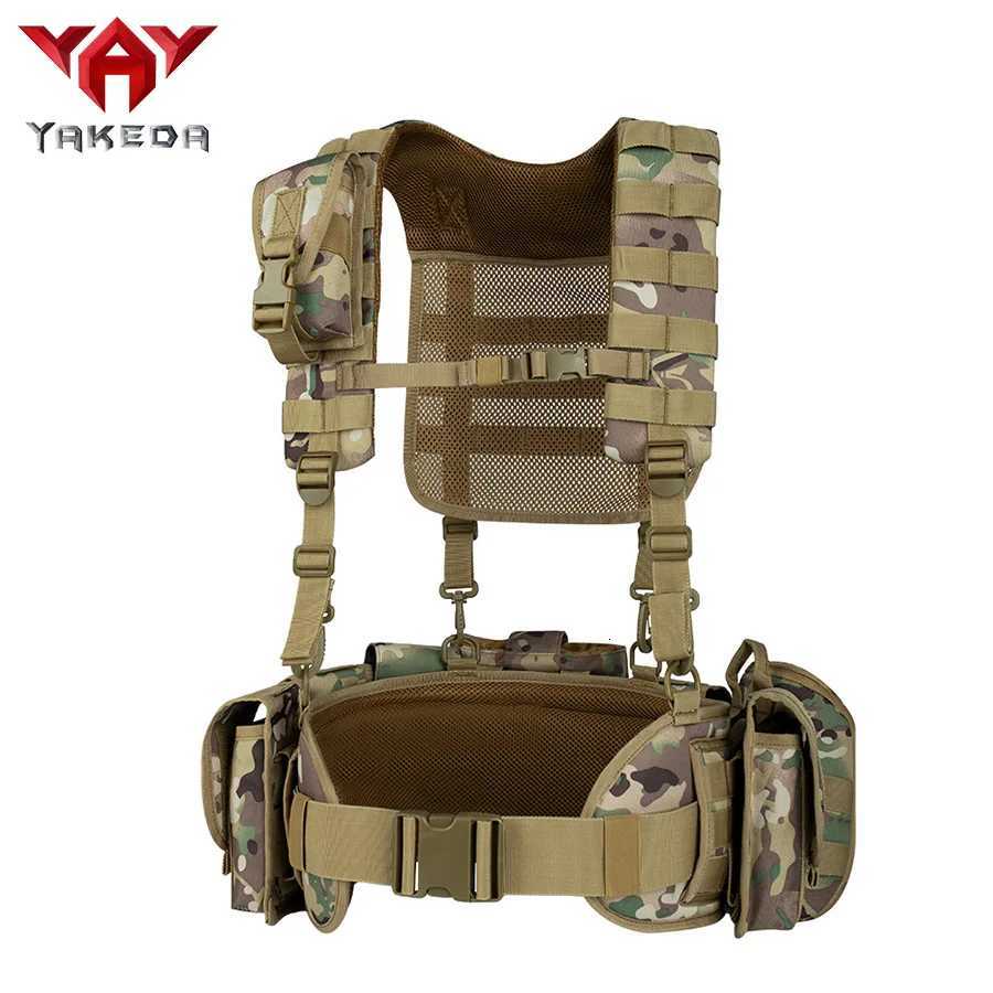 YAKEDA Outdoor Training Camouflage Vest Chest Strap Multi-functional Accessories Equipment Vest XJ251114