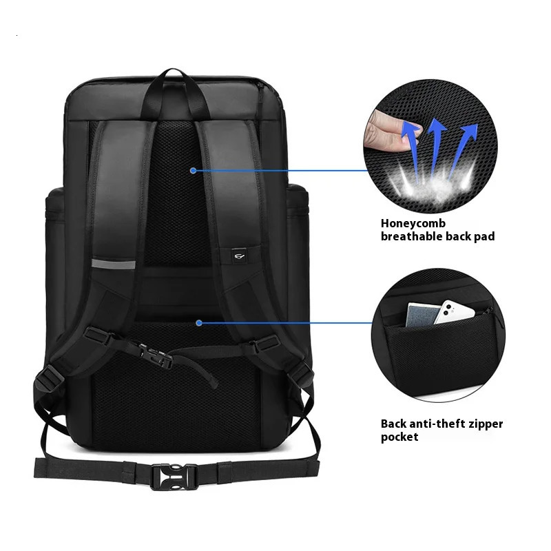 A high-capacity backpack for sports travel and dry wet separation and a lightweight multi pocket backpack for business travel 250410