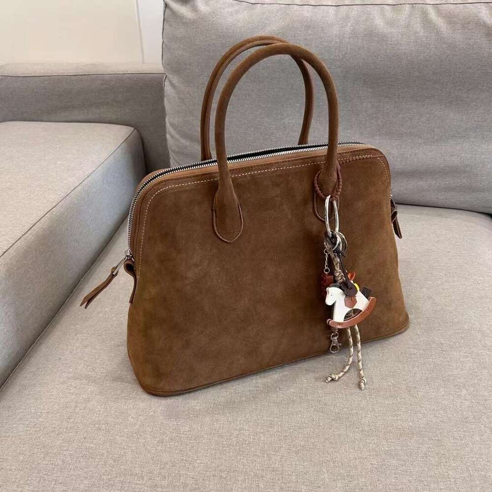 Mm Women's Bags Small Niche Design Simple Commuting Large Capacity Handbag New Versatile Frosted Leather Full Bag For Women
