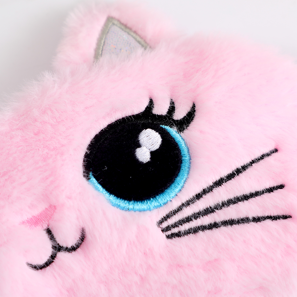 Soft and colorful plush eye mask for sleep, cute cartoon-style girl unicorn, gradient colored plush eye protector for eyes