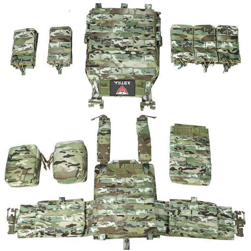 Tactical Vest with Triple Magazine Pouch 1000D Nylon Quick Release 6094K Hunting Airsoft Combat Accessories battle vest XJ251114
