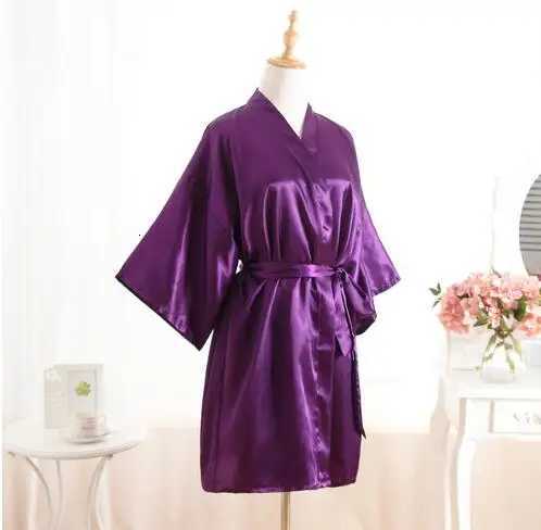 RB030 Sexy Large Size Sexy Satin Night Robe Lace Bathrobe Perfect Wedding Bride Bridesmaid Robes Dressing Gown For Women C251115
