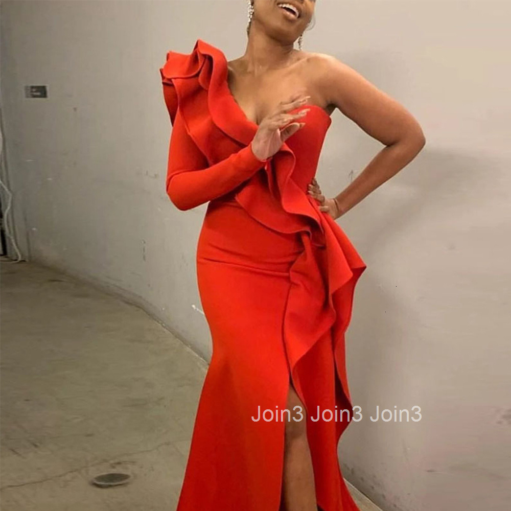 2025 New Sexy One Shoulder Slim Irregular Dress