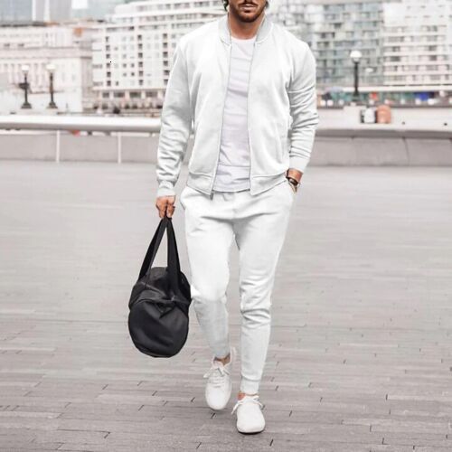Sweatsuits 2 Mens Piece Jacket Sets Casual Pants Tracksuit Jogging Suit Athletic