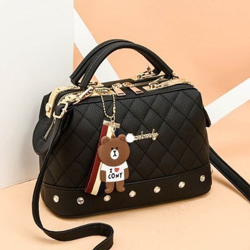 European And American New Fashion Women's With Gge Fragrant Style Handheld Small Boston Shoulder Bag