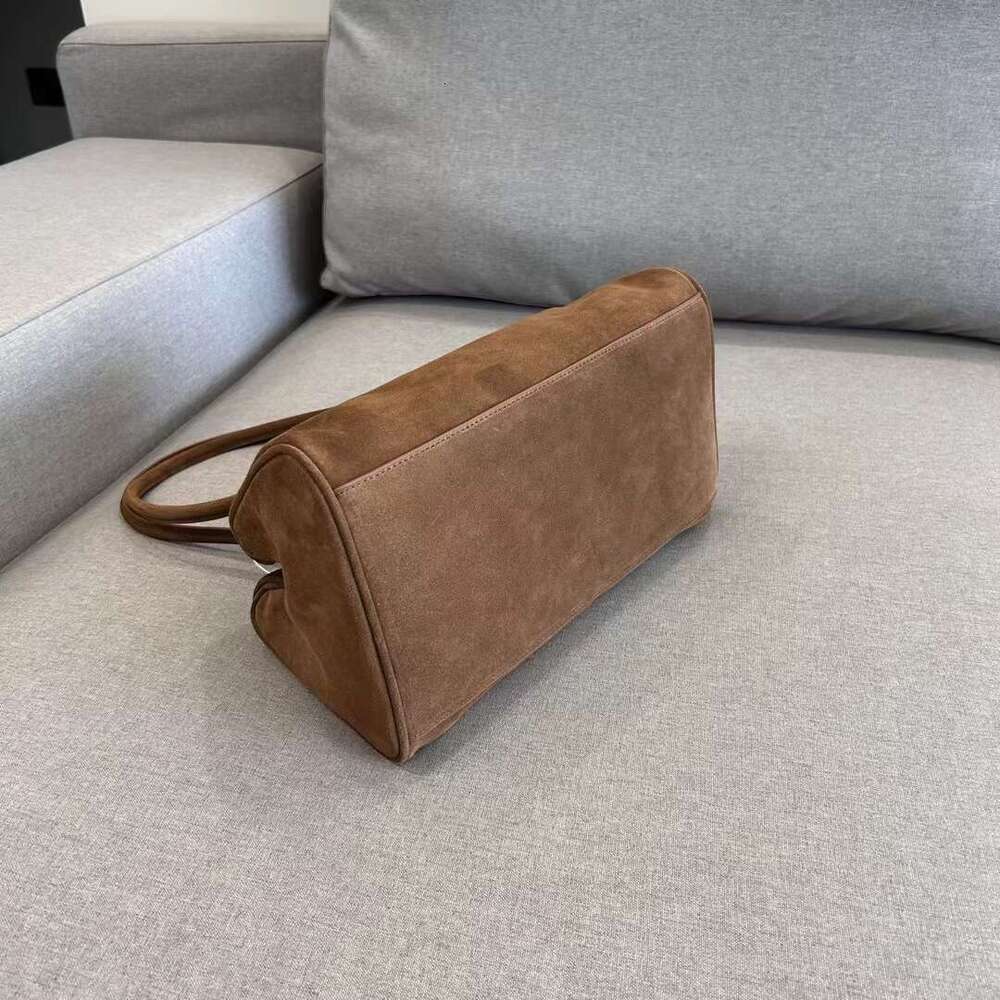 Mm Women's Bags Single Shoulder Armpit Baguette New Suede Pillow Premium French Triangle Genuine Leather Women's Bag