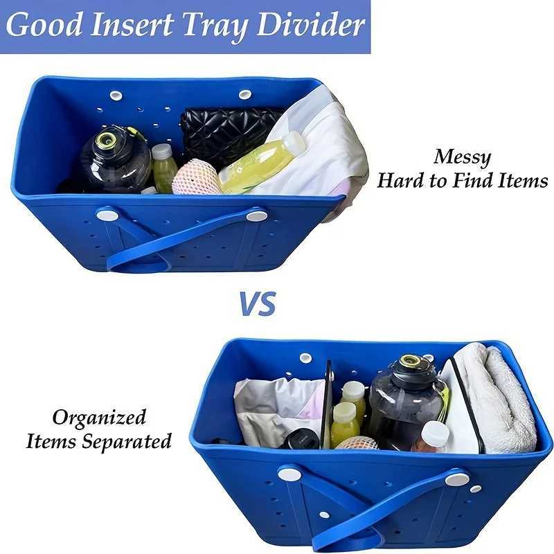 1pc# Cave Bag Divider Beach Bag Storage Dry Wet Separation Tray Multi functional Beach Bag Accessories W250415