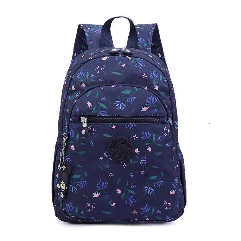TEGAOTE High Quality New Nylon Flower Pattern Fashion Casual A4 Girl Boy Women Men School Backpack Lightweight Travel Bag M1318W251114
