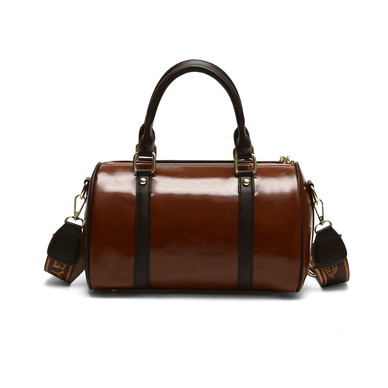 Womens fashionable pillow shoulder bag large capacity PU leather cross body handbag convertible space handbag 250410