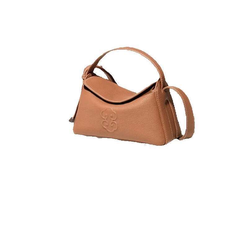 Mm Women's Bags Guanyi Carrying Chinese Style Designer Leather Handbag, Lunch Box Bag, Loose And Niche Crossbody Women's Bag