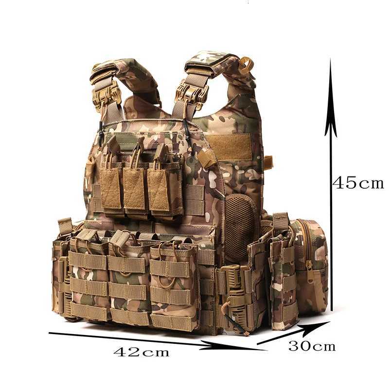 Best-selling 600D Polyester Tactical Vest - Durable breathable and adjustable Molle design with multiple pockets for outdoor activities. XJ251114