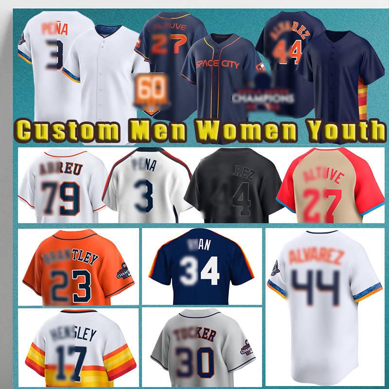 Jose Altuve Baseball 3 Jeremy Pena Jersey 44 Yordan Alvarez 21 Yainer Diaz 79 Jose Abreu 71 Josh Hader 23 Michael Brantley 1 Brendan Rodgers 17 Victor Caratini Garcia