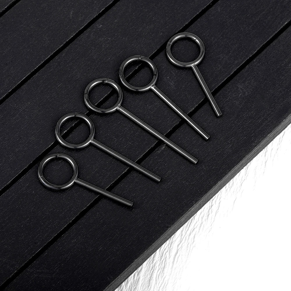 5/10/lot Ear Lobe Cuff Ring Ear Clip Earrings Simple Jewelry For Women Piercing Stainless Steel Ear Circle Earrings Body Jewelry 250408