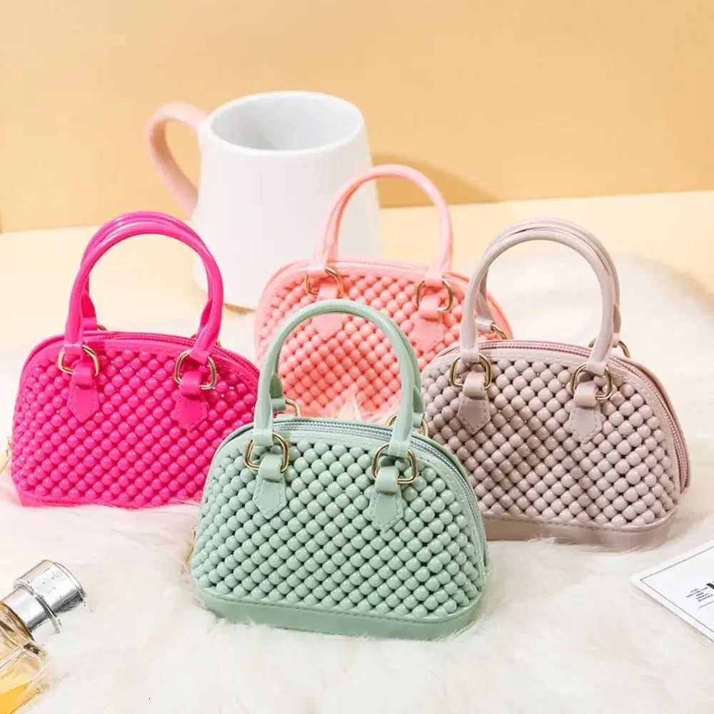 Portable PVC Pearl Shell Bag Hand-held Chain Jelly Bag One Shoulder Breathable Handbag WomenW251115