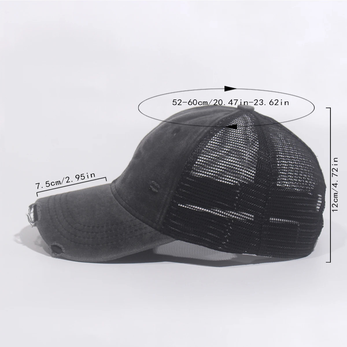 Fashion Solid Mesh Baseball Caps For Men Women Retro Hip Hop Hat Unisex Street Adjustable Sun Visor Caps 250414