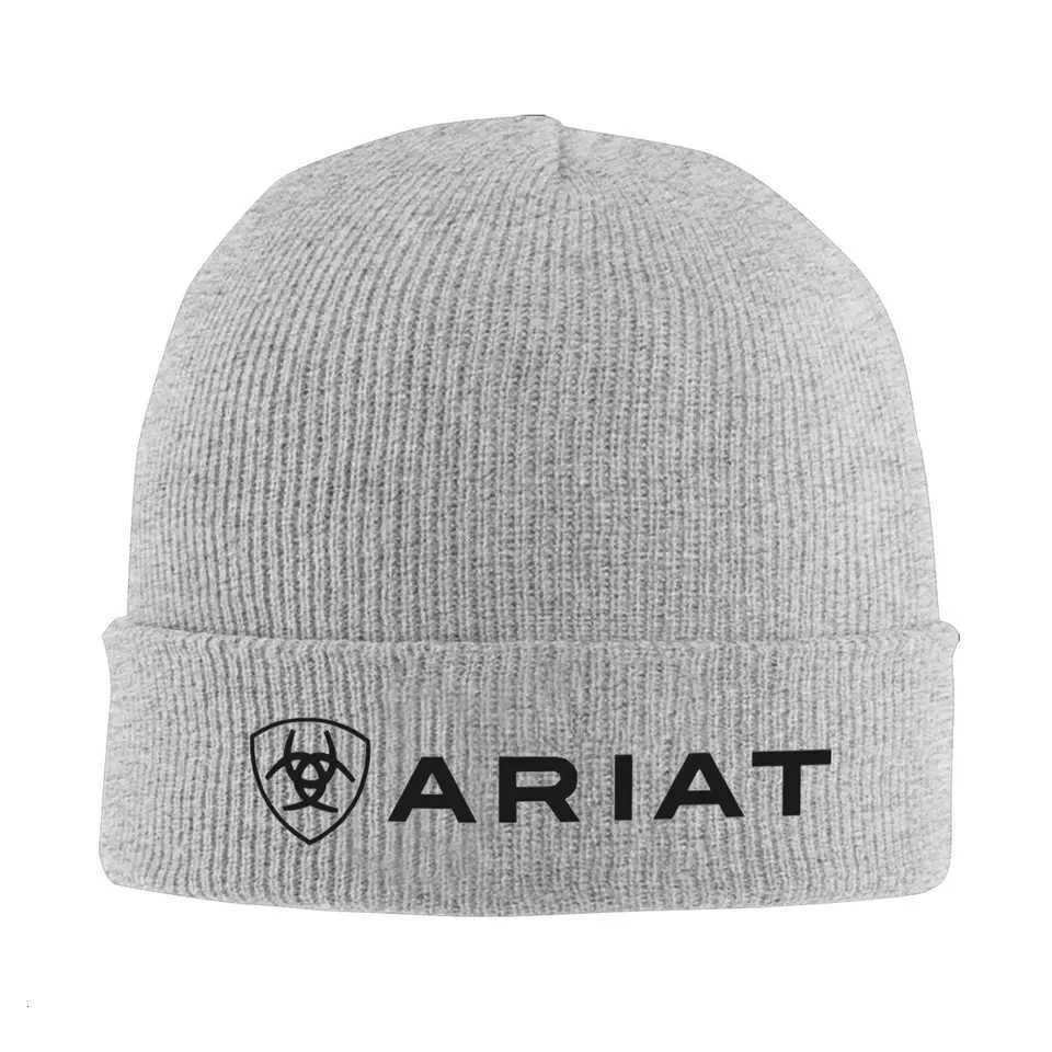 Ariat-Emblem Beanie Hats Skullies Beanies Men Women Street Y2K Elastic Caps Autumn Winter Gym Pattern Bonnet HatsT251115