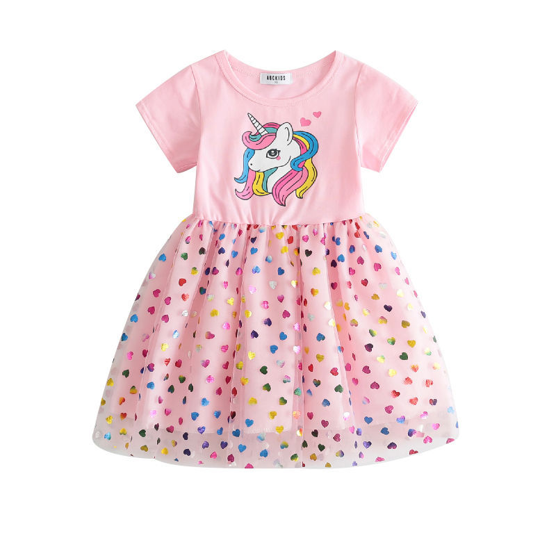 DISNEY Children's designer summer clothing Disney little girl children's clothing dress baby designer clothing vest dress summer baby prince