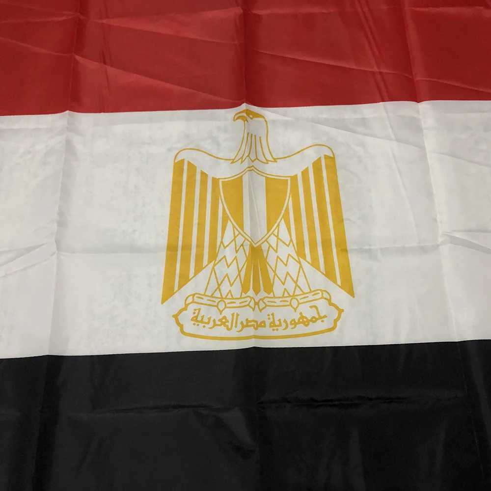Egyptian flag 150x90cm 3x5fts high-quality polyester pendant banner Egyptian flag for home decoration S25415