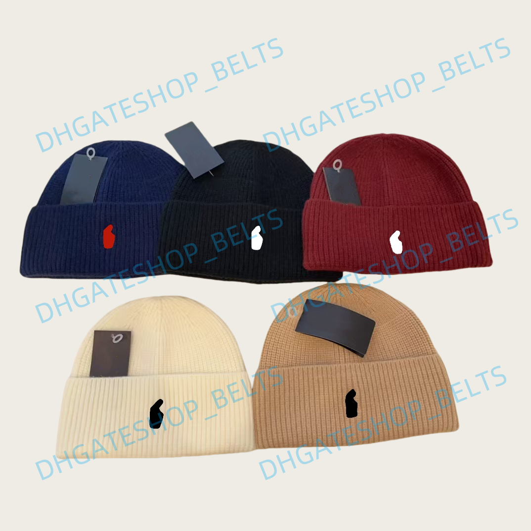 Designer polo mens hat thick women beanie caps ball hats Autumn Winter Outdoor Warm Knitted Hat Fashionable street hat Embroidery Knight high quality Skull Caps