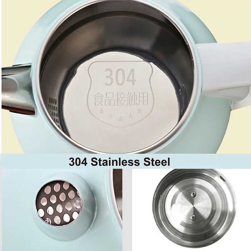1000ml Mini Electric Kettle Portable Travel 304 Stainless Steel Quick Boiling Kettle Teapot Automatic Keep Warm/Power Off 220V Y251114