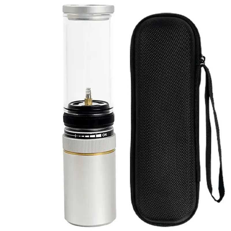 Portable Camping Gas Lamp Outdoor Windproof Candlelight Lantern Adjustable Camp Atmosphere Light Storage Box Camping Accessories M251115